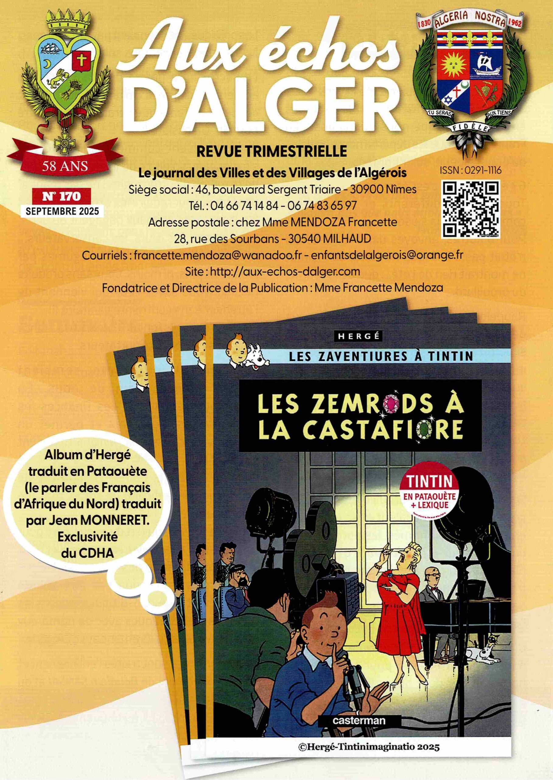 Editorial numéro 170 Septembre 2025